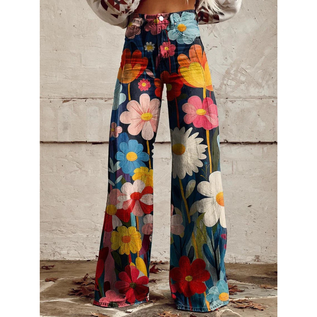 ATASHA™ | WIDE FLOWER PANTS