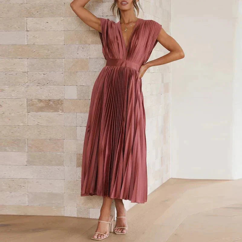 Gown | Graceful V-Neck Dress