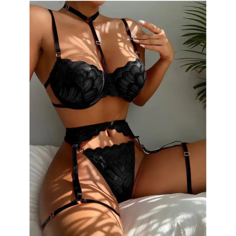 Devon | 3-Piece French Lingerie Set