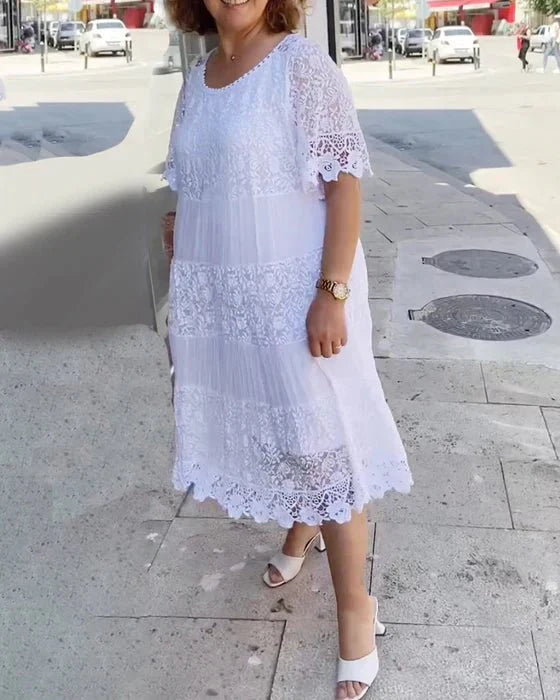 Lianne | Driftwood Lace Casual Dress