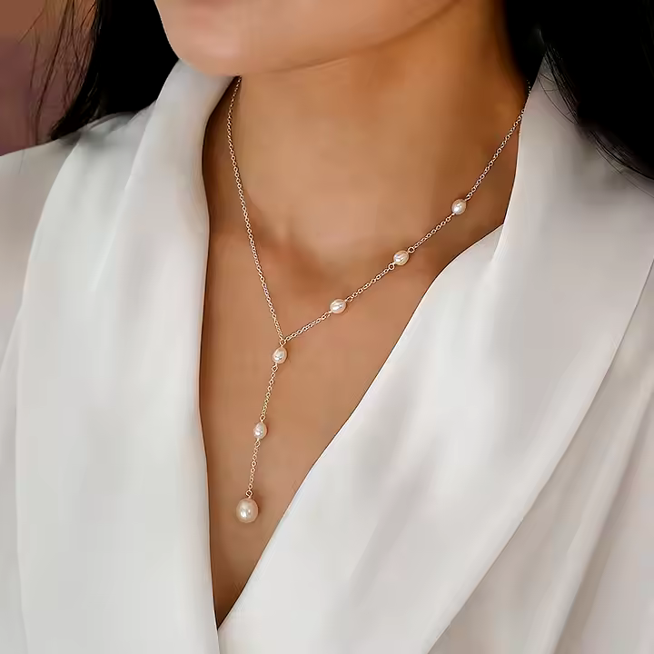 RUBIN | ELEGANT PEARL NECKLACE