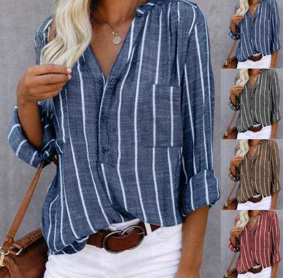 Elarama | Striped Casual Top