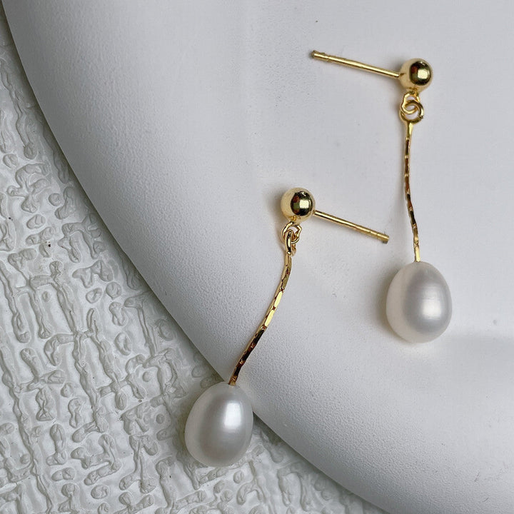 FRENCH FRESHWATER PEARL EARRINGS | ELEGANT PEARL JEWELRY