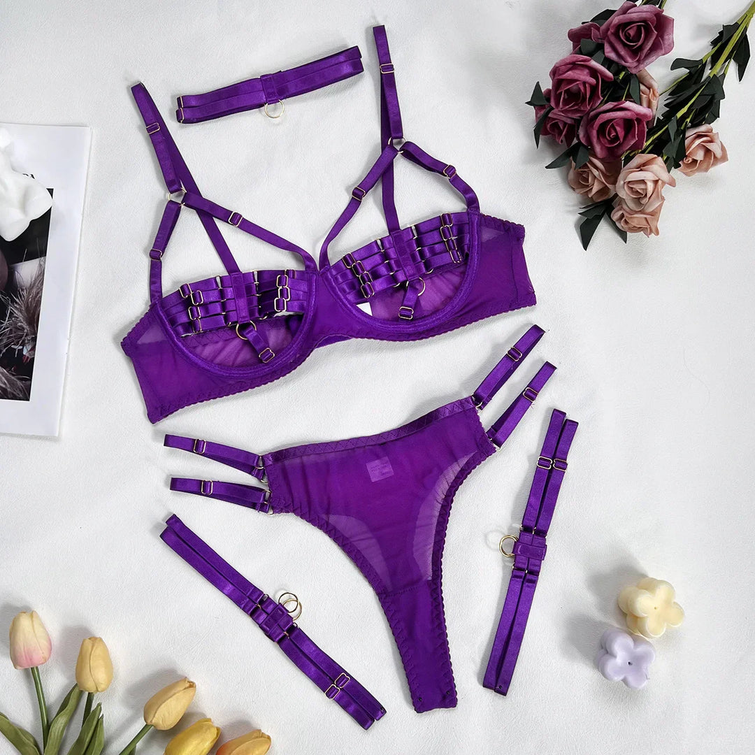 Amanda | 4-Piece Lingerie Set