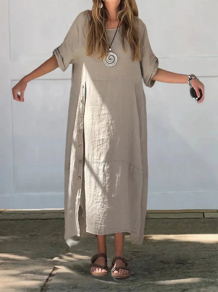 Islay | Luxe Linen Blend Dress