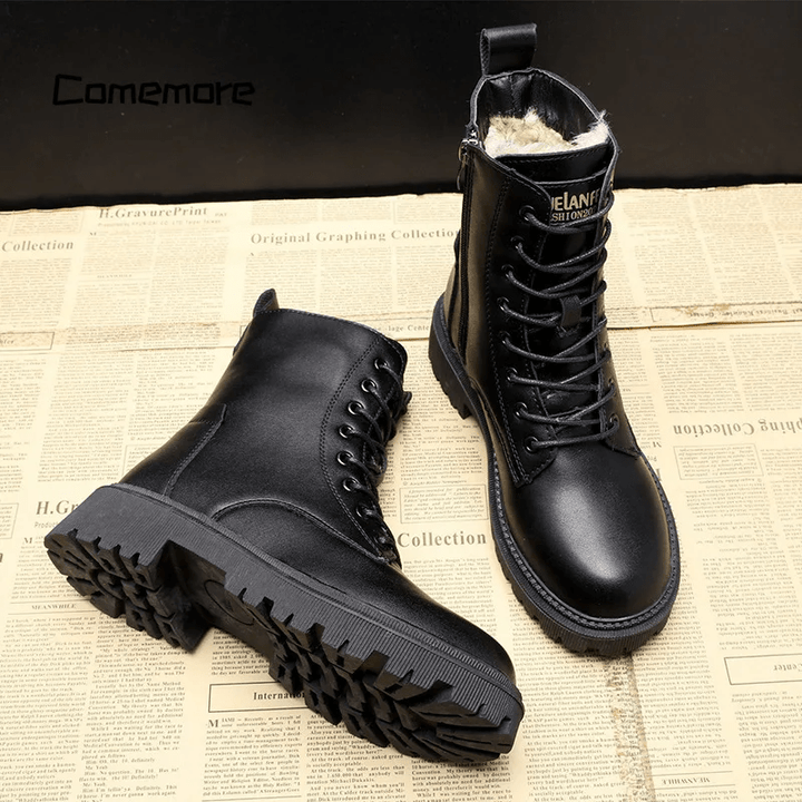 Andrea™ | Black Leather Boots